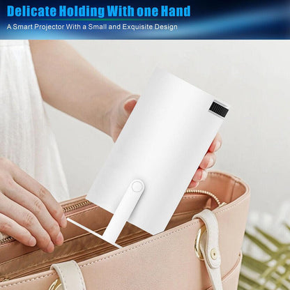 AuraHaven™ LumiOne — Smart Portable Home Projector