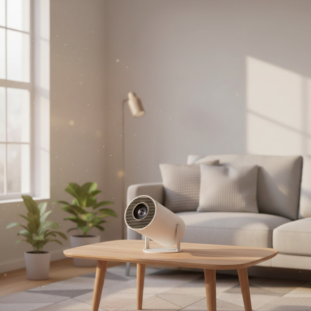 AuraHaven™ LumiOne — Smart Portable Home Projector